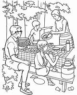 Camping Coloring Pages Books Family sketch template