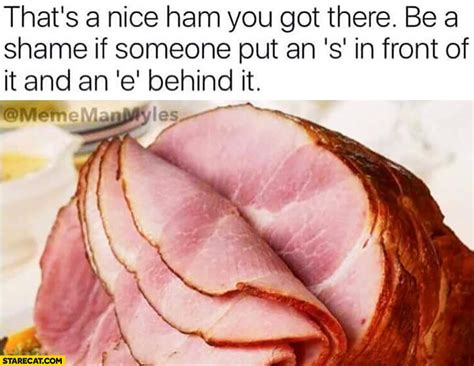 nice ham      shame   put