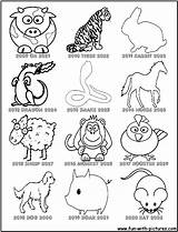 Zodiac Coloring Pages Chinese Year Printable Animal Animals Perky Explanation Sheet Kids Fun Asia Color Getdrawings Sheets Flag China Visit sketch template