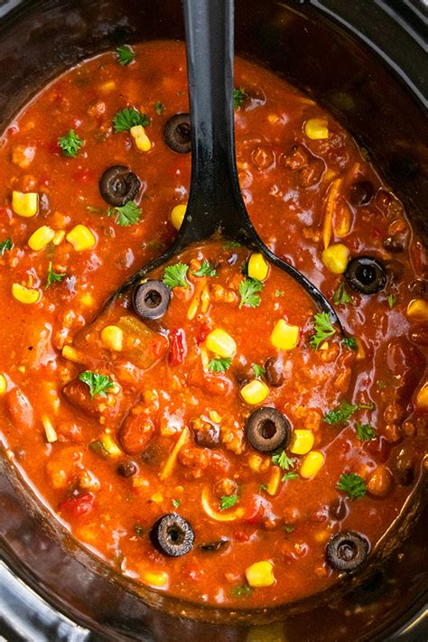 Slow Cooker Chili Slow Cooker Foodie