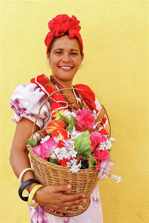 cuban flower vendor photograph by dawn currie