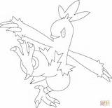 Coloring Pokemon Combusken Pages Printable Drawing Generation Tutorials Categories sketch template