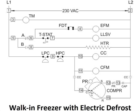 walk  freezer wiring schematic