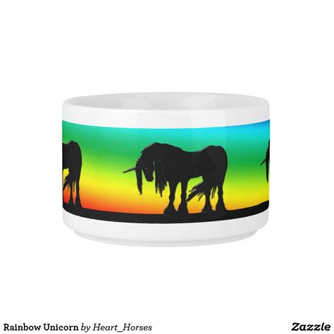 rainbow unicorn bowl zazzlecom rainbow unicorn photo  mug bowl
