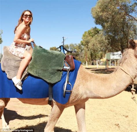 Kate Ritchie Nears Wardrobe Malfunction Riding A Camel Daily Mail Online