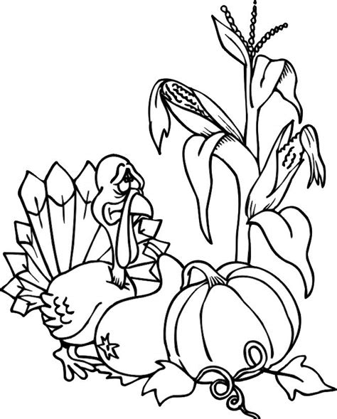 thanksgiving food coloring pages coloring home