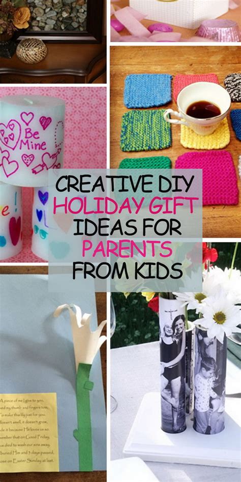 creative diy holiday gift ideas  parents  kids hative