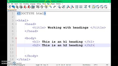 level  html css html headings youtube