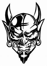 Skull Stencils Teufel Airbrush Satanic sketch template