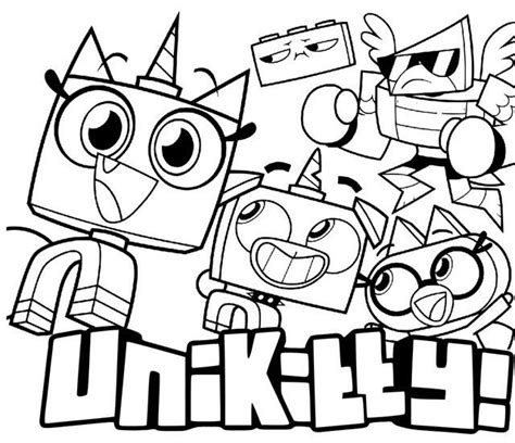 unikitty characters coloring page lego coloring pages