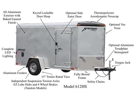 enclosed trailer parts accessories home design ideas