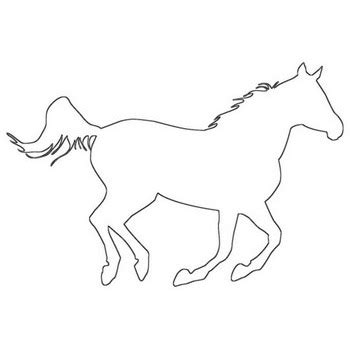 horse coloring pages spirited horse outlines coloring pages