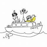 Boat Party Ferry Drawing Ride Island Mission Riding Gif Getdrawings Treasure Festival Music sketch template