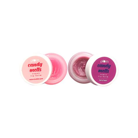 plum candy melts vegan lip balm melon bubble yum plum candy melts