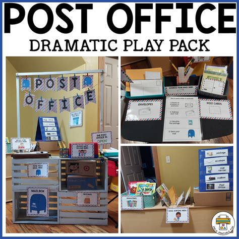 post office dramatic play pack pre  printable fun