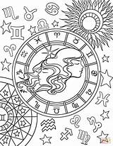 Gemini Sternzeichen Zwillinge Ausmalen Supercoloring Dierenriem Kleurplaten Steinbock Tierkreiszeichen Zodiaco Ausmalbild Cáncer sketch template