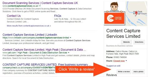 google review  content capture services limited