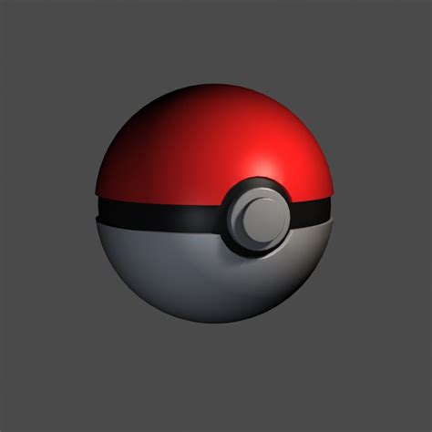 pokeball pokemon turbosquid