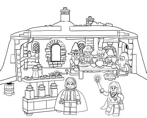 lego harry potter  coloring page  printable coloring pages  kids