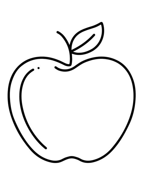 printable apple coloring page fall printable color sheet etsy