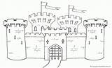 Castle Medieval Bowser Castillo Castles Edificios Coloringhome Uteer sketch template