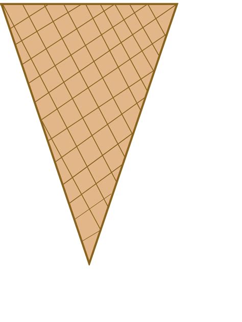 ice cream cone craft triangle preschool printable activities