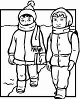 Coloring Pages Laundry Wear Getcolorings Winter sketch template