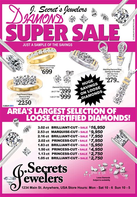 diamond super sale sample advertisement jewelry secrets