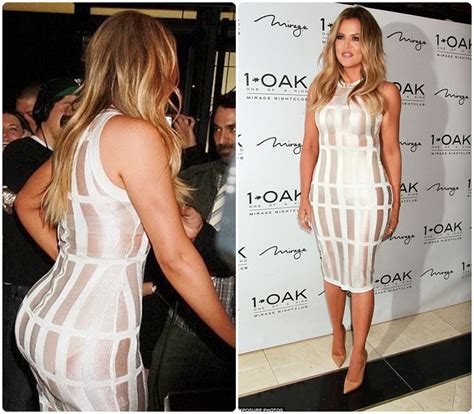 Khloe Kardashian Displays Hot Spanx In See Through Dress
