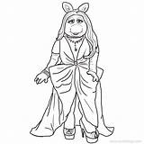 Piggy Muppets Xcolorings Waldorf Statler sketch template