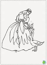 Coloring Swan Princess Barbie Pages Lake Popular Library Clipart sketch template