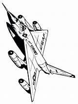 Coloring Pages Jet Airplane Getcolorings Airplanes sketch template