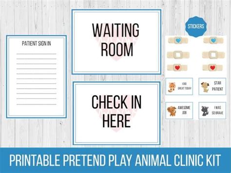 pretend vet clinic digital  veterinary office preschool
