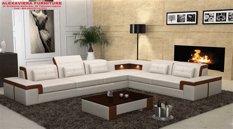 sofa tamu sudut minimalis modern mewah terbaru kekinian kt  sofa tamu minimalis kekinian