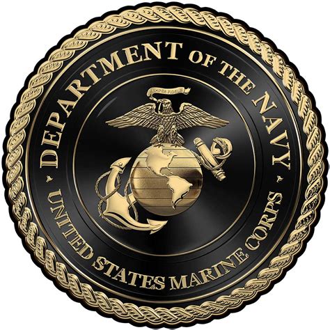 marine corps seal black edition  metal sign   north bay listings