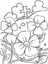 Remembrance Coloring Pages Poppy Anzac Printable Kids Colouring Poppies Sheets Children Memorial Craft Sunday Color Activities Template Au Gallipoli Bestcoloringpages sketch template