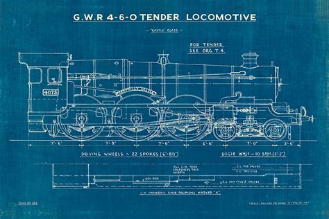 locomotive blueprint   artposters
