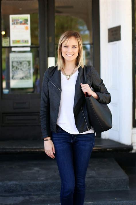 style  leather jacket  spring charmingly styled