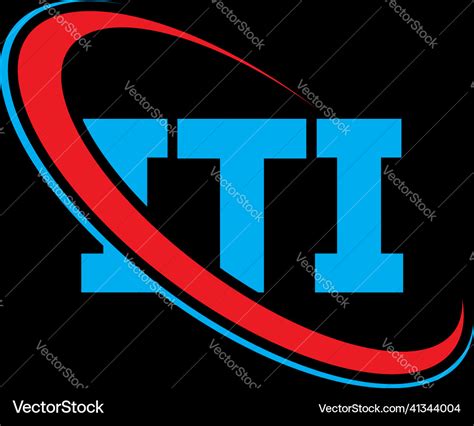 iti logo letter design royalty  vector image