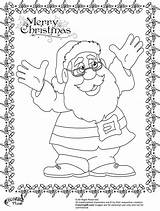 Santa Coloring Claus Pages Sleigh Reindeer sketch template
