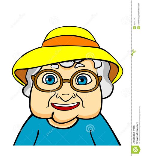 Old Grandmother Stock Vector Illustration Of Expression 30544758