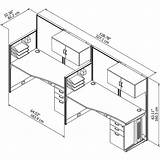 Cubicle Office Drawing Person Getdrawings Furniture sketch template