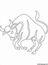 Taurus Coloring Pages Getdrawings 04kb 750px sketch template