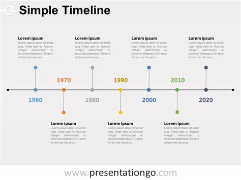 simple timeline powerpoint diagram presentationgo