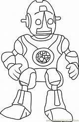 Robot Roscoe Coloring Backyardigans Pages Coloringpages101 sketch template