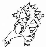 Tyranitar Despotar Mega Pokémon sketch template