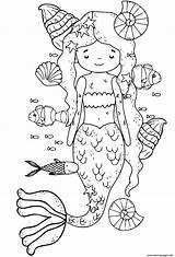 Coloring Relaxing Pages Mermaid Yoga After Time Printable Quiet sketch template