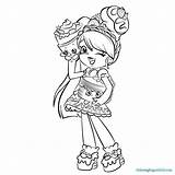Pages Coloring Shoppie Dolls Shopkins Shoppies Getcolorings sketch template