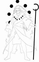 Madara Uchiha Naruto Lineart Advance996 sketch template