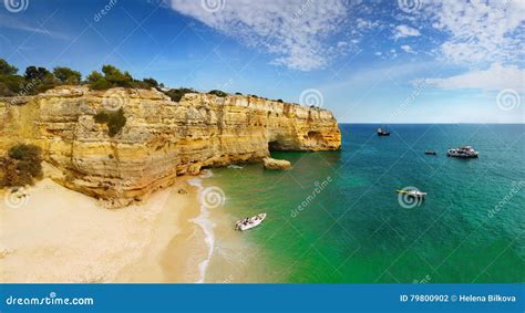 algarve kust en strand portugal stock foto image  rotsen kust